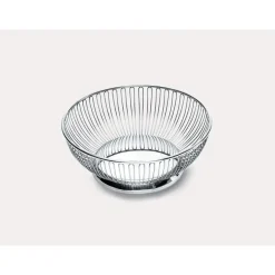 Alessi - Frugtskål i stål - Rund basket - Ø20,5 cm