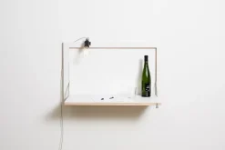 Ambivalenz - Fläpps - Vægskrivebord - Secretary - Sort - 80x50 cm