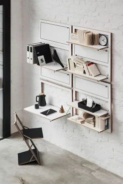 Ambivalenz - Fläpps Hylde - 80 x 80 cm - Sort birk