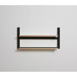 Ambivalenz - Fläpps Hylde - 80 x 40 cm - Sort birk