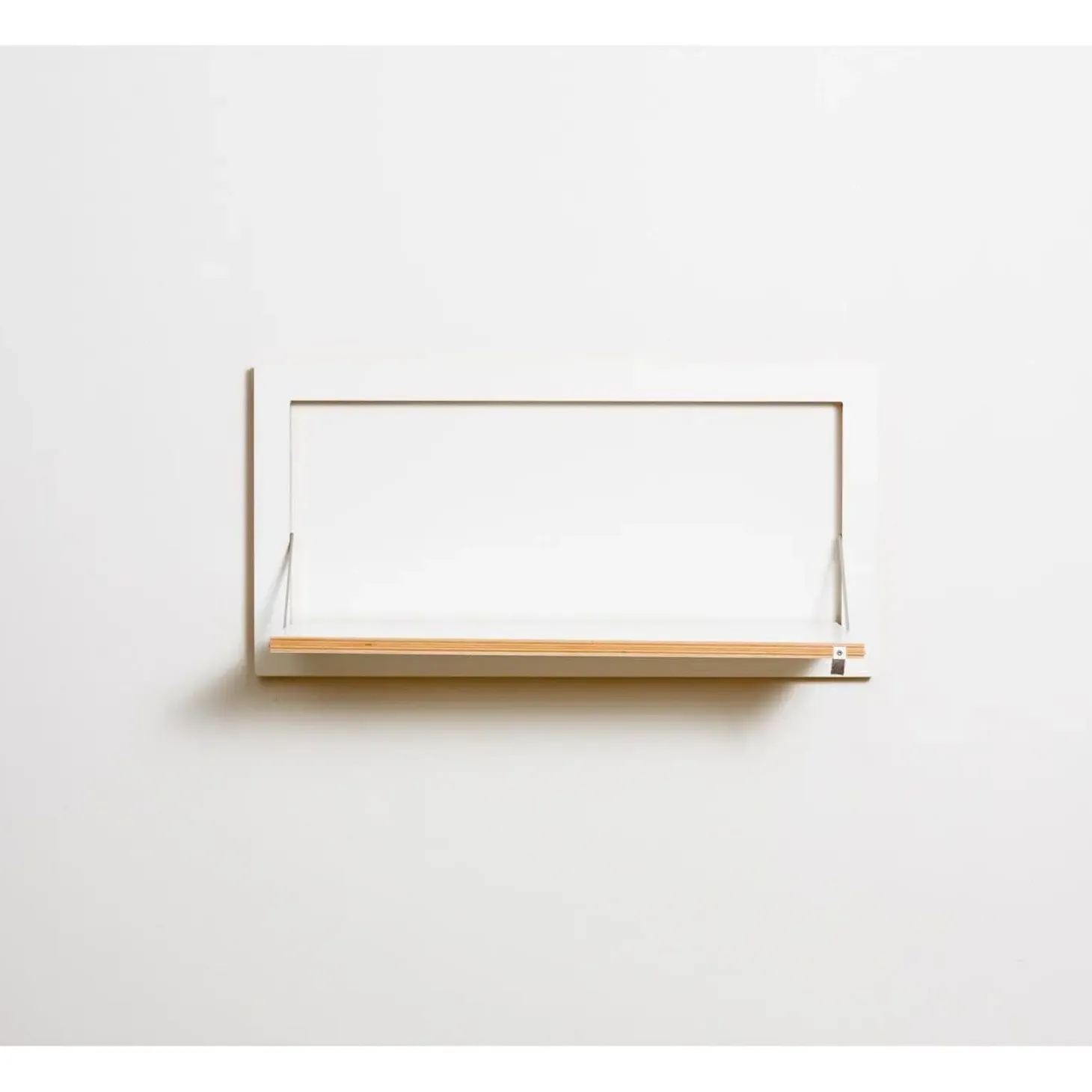 Ambivalenz - Fläpps Hylde - 80 x 40 cm - Hvid birk