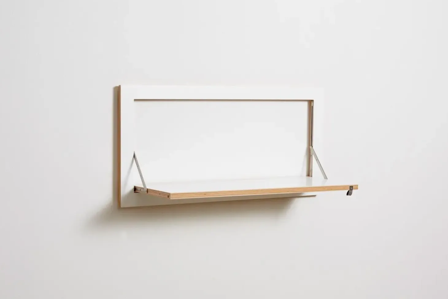Ambivalenz - Fläpps Hylde - 80 x 40 cm - Hvid birk