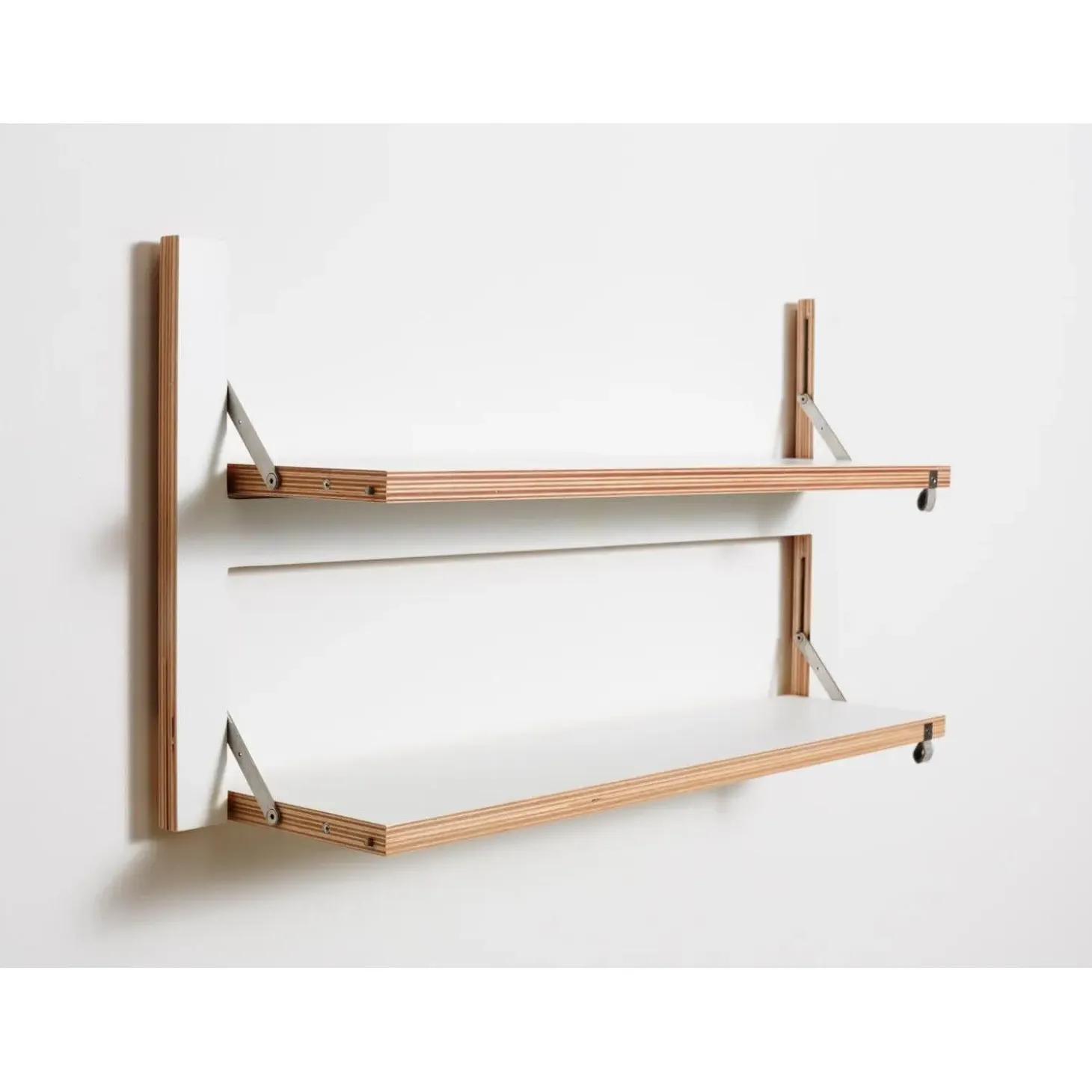 Ambivalenz - Fläpps Hylde - 80 x 40 cm - Hvid birk