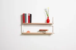 Ambivalenz - Fläpps Hylde - 80 x 40 cm - Hvid birk