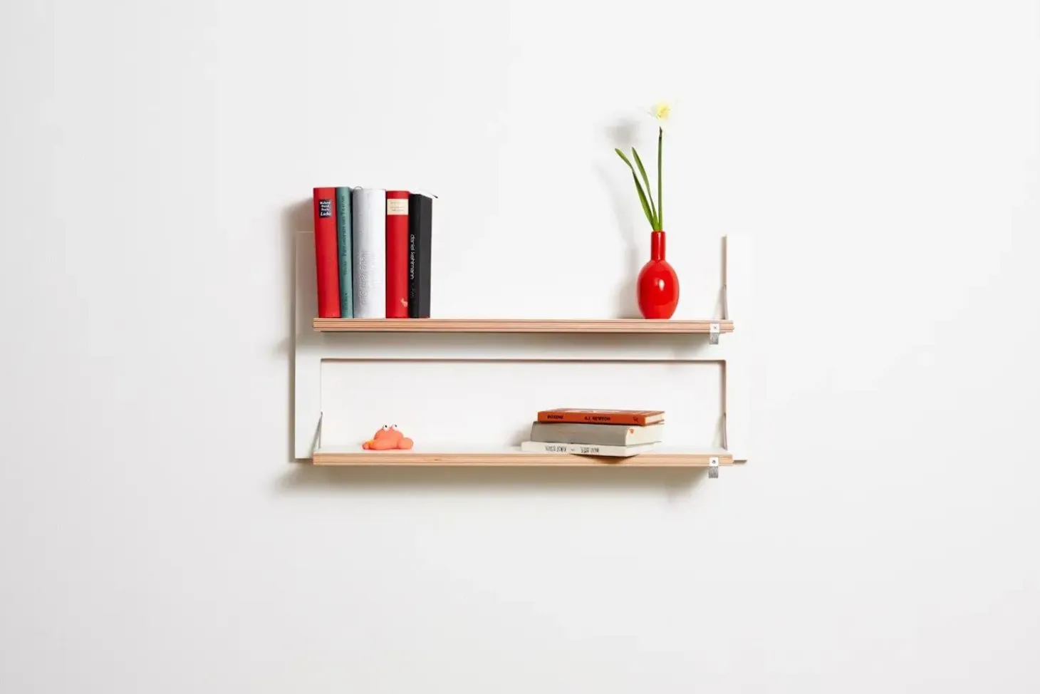 Ambivalenz - Fläpps Hylde - 80 x 40 cm - Hvid birk