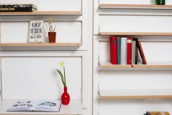 Ambivalenz - Fläpps Hylde - 80 x 80 cm - Hvid birk