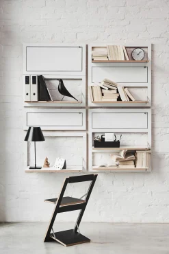 Ambivalenz - Fläpps Hylde - 80 x 80 cm - Hvid birk