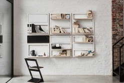 Ambivalenz - Fläpps Hylde - 80 x 80 cm - Hvid birk