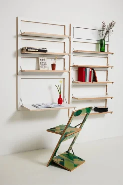 Ambivalenz - Fläpps Hylde - 80 x 80 cm - Hvid birk