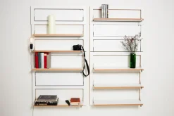 Ambivalenz - Fläpps Hylde - 80 x 80 cm - Hvid birk