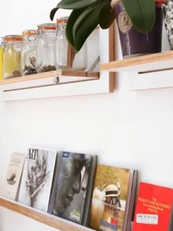 Ambivalenz Fläpps - Foldbar Hylde - 80 x 27 cm - Hvid birk