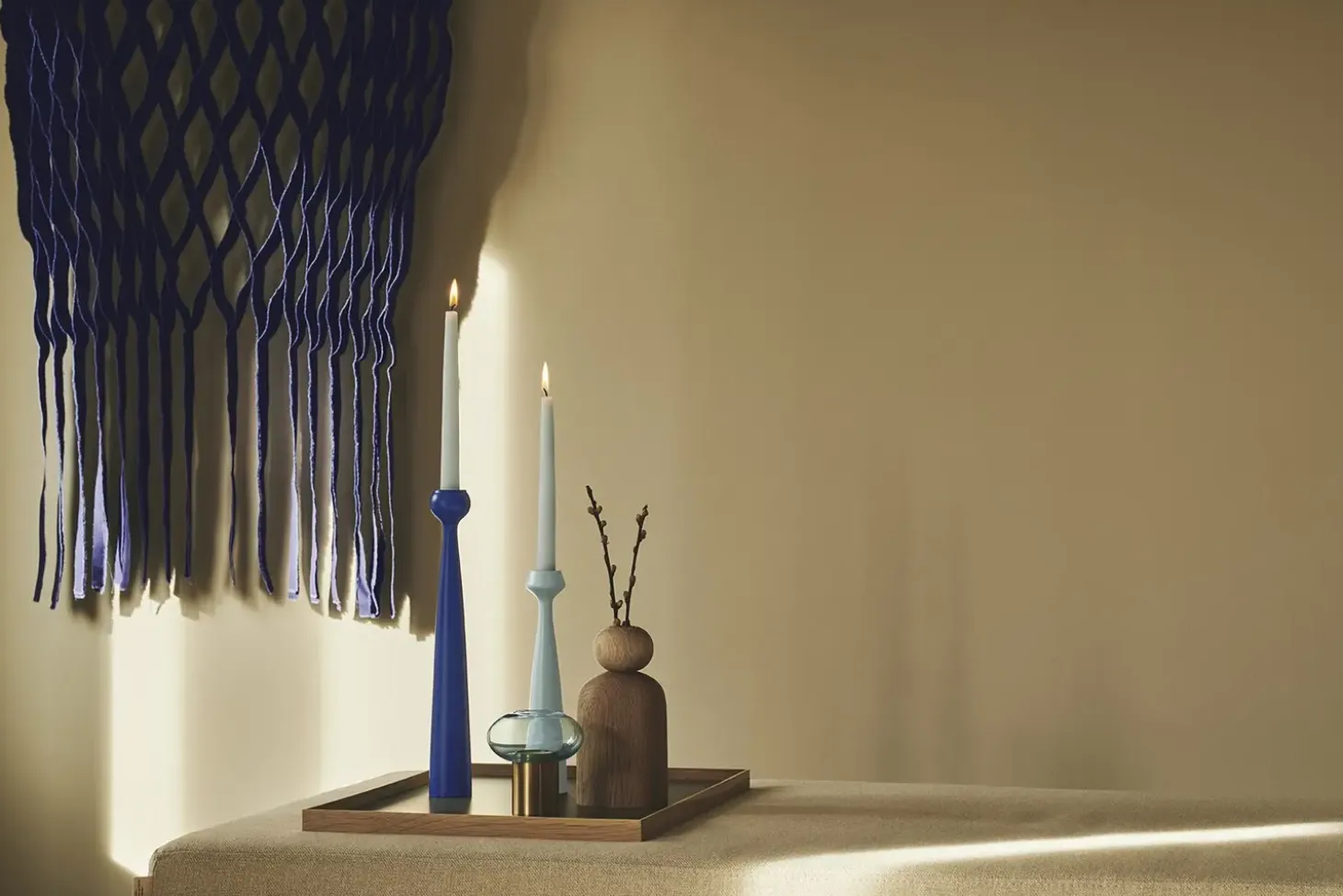 Applicata - Lysestage - Blossom - Lily - Sky Blue/lyseblå