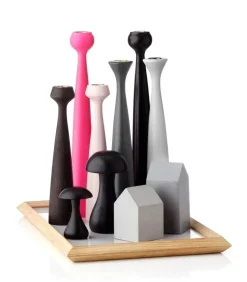 Applicata - Lysestage - Blossom Tulip - Cool grey/grå - H:33,5 cm