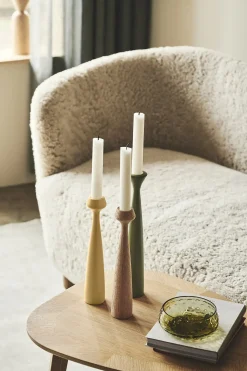 Applicata - Lysestage - Blossom - Tulip - Smoked Oak - Eg - 33,5cm