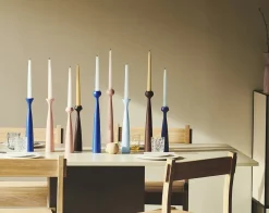 Applicata - Lysestage - Blossom - Lily - Cobalt Blue/Blå