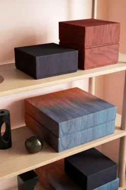 Applicata - Opbevaringskasse med låg - Rød