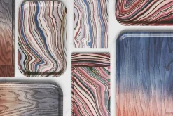 Applicata - Tribute to Wood Tray - Bakke i str. L - Blå - 43x33 cm