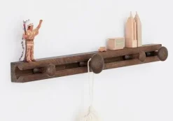 Applicata knagerække - Track 60 cm - Røget eg