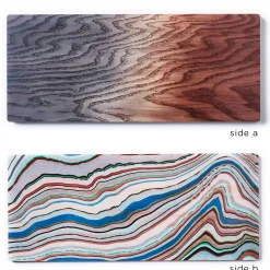 Applicata Tapasbakke - Tribute to Wood Tapas - Fad i Str. L - Blå - 40 x 17 cm