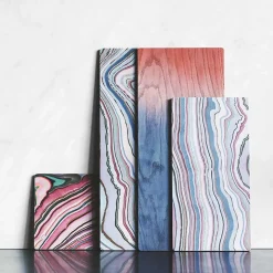 Applicata Tapasbakke - Tribute to Wood Tapas - Fad i Str. L - Blå - 40 x 17 cm