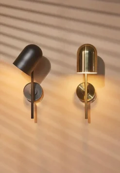 AYTM - LUCEO væglampe (Ø12 x D20,5 x H45 cm) - Sort/Klar