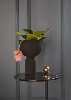 AYTM - Vase - Torus - Black/Black - H30 cm