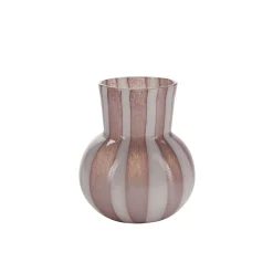 Bahne - Candy glas vase gammel rose.white