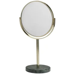 Bahne - Spejl på marmorfod grøn/guld