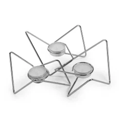 Black+Blum - Triangular "Loop" - Chrome - sæt med 3 stk