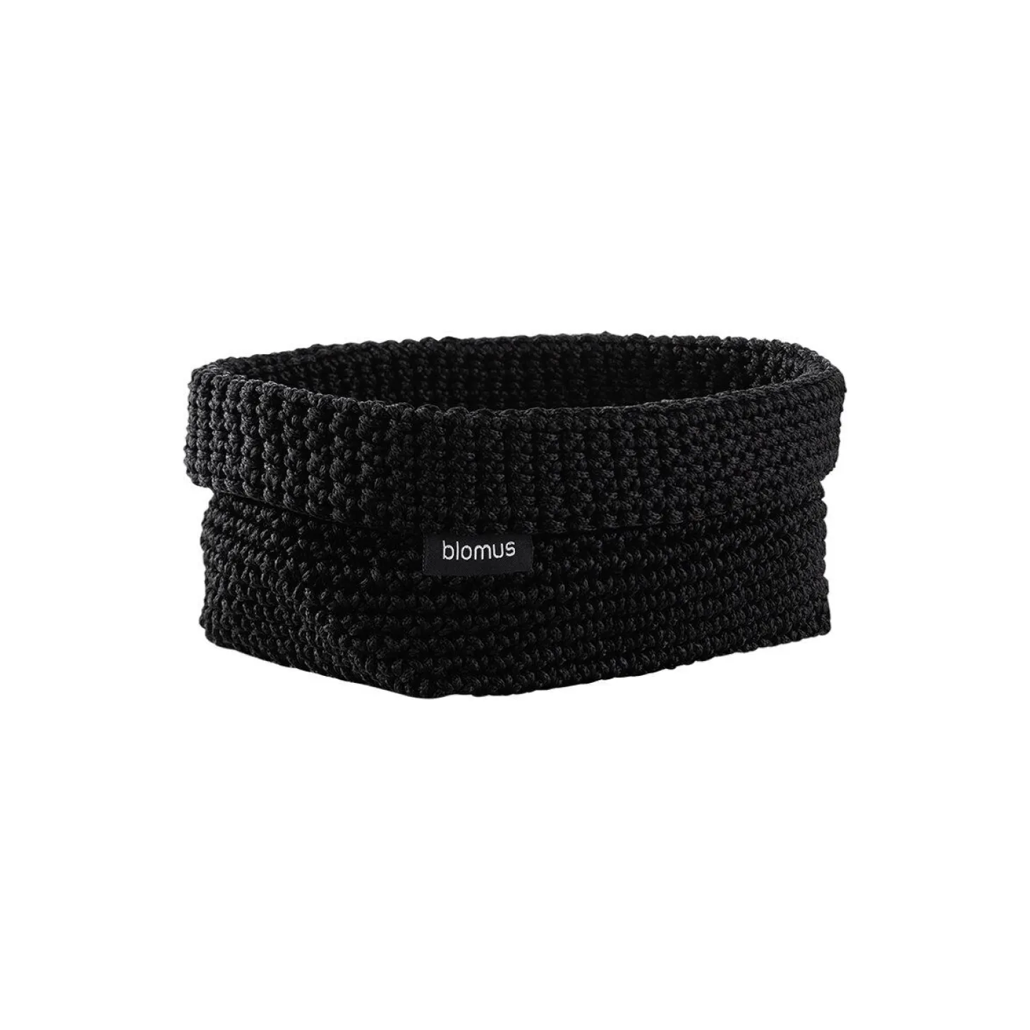 Blomus - Crochet Rope Basket - L - Black - TELA