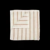 Blomus - Handtowel -ARTO- colour Moonbeam/Amber Brown thin stripes