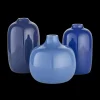 Blomus - Set 3 Vases - CEOLA-Parisian Blue, Mazarine Blue, Ocean Cavern