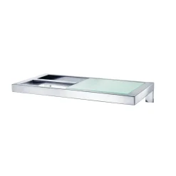 Blomus - Toilet Paper Holder with glass shelf - matt - MENOTO