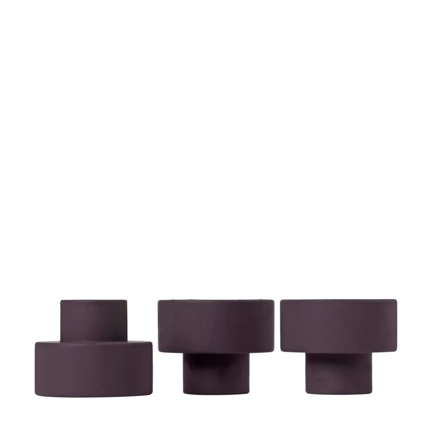 Blomus - TRIO lysestager - Lilla - Sæt af 3