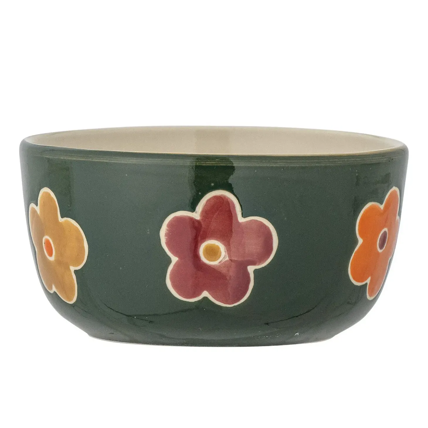 Bloomingville - Addy Skål, Grøn, Stentøj