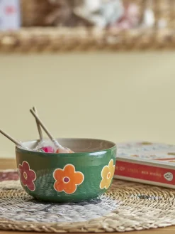 Bloomingville - Addy Skål, Grøn, Stentøj