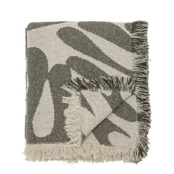 Bloomingville - Alk Plaid, Grøn, Genanvendt Bomuld