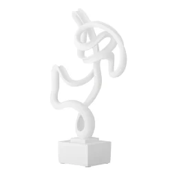 Bloomingville - Arista Deko, Hvid, Resin