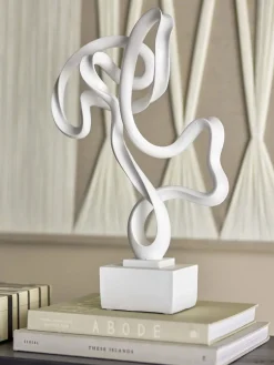 Bloomingville - Arista Deko, Hvid, Resin