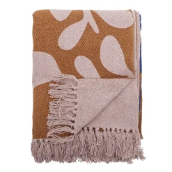 Bloomingville - Atle Plaid, Brun, Genanvendt Bomuld