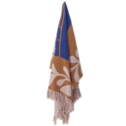 Bloomingville - Atle Plaid, Brun, Genanvendt Bomuld