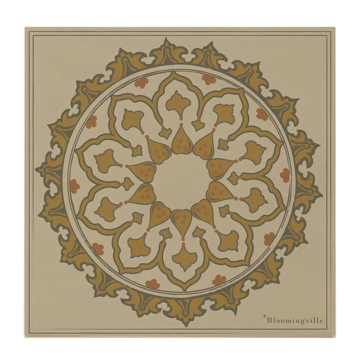 Bloomingville - Betri Serviet, Brun, FSC® Mix, Papir