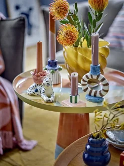 Bloomingville - Callo Urtepotteskjuler / Vase, Gul, Glas, 17x15 cm