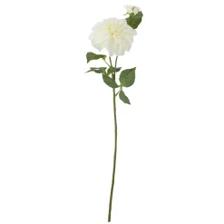 Bloomingville - Dahlia Kunstig stilk, Hvid, Plastik