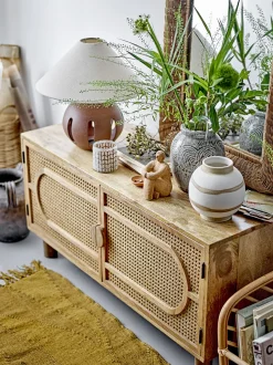 Bloomingville - Esther Fyrfadsstage, Rosa, Genanvendt Glas