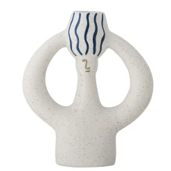 Bloomingville - Hatty Lysestage, Blå, Stentøj