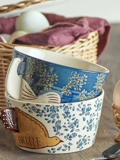 Bloomingville - Hezha Skål, Blå, Stentøj