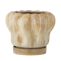 Bloomingville - Hollis Urtepotte m/underskål, Natur, Stentøj