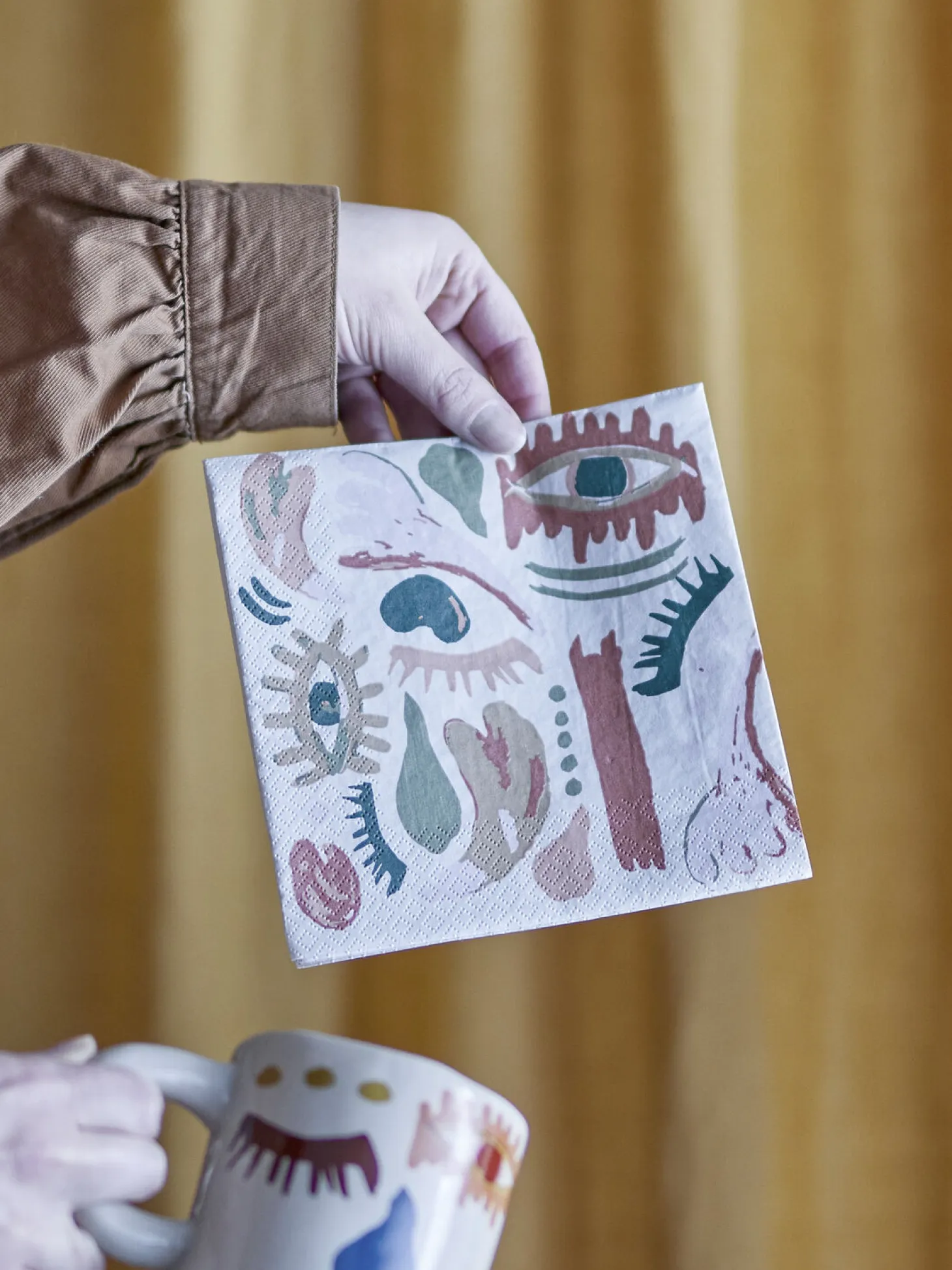 Bloomingville - Horus Serviet, Orange, FSC® Mix, Papir