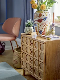 Bloomingville - Horus Vase, Orange, Stentøj